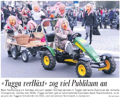 Fasnachtsumzug Tuggen Ende Januar 2012